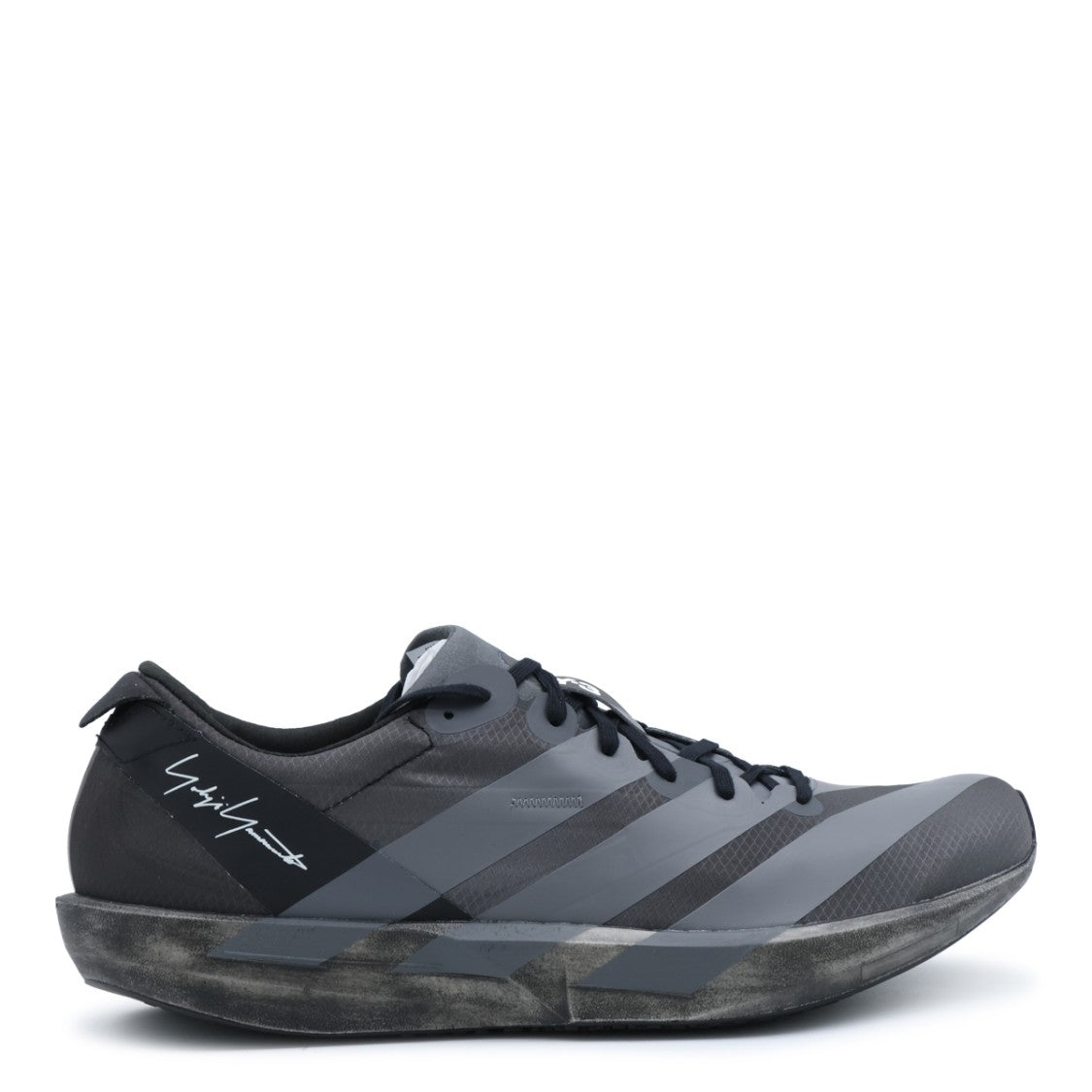 Y-3 Low-Profile Sneakers With Distressed Sole And Signature Detailing