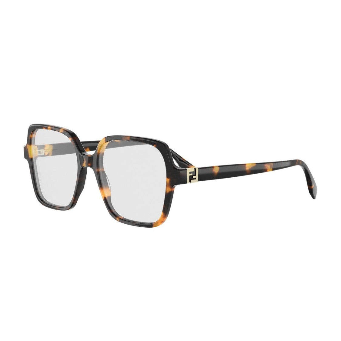 Fendi Havana Forever Fendi Acetate Square Sunglasses