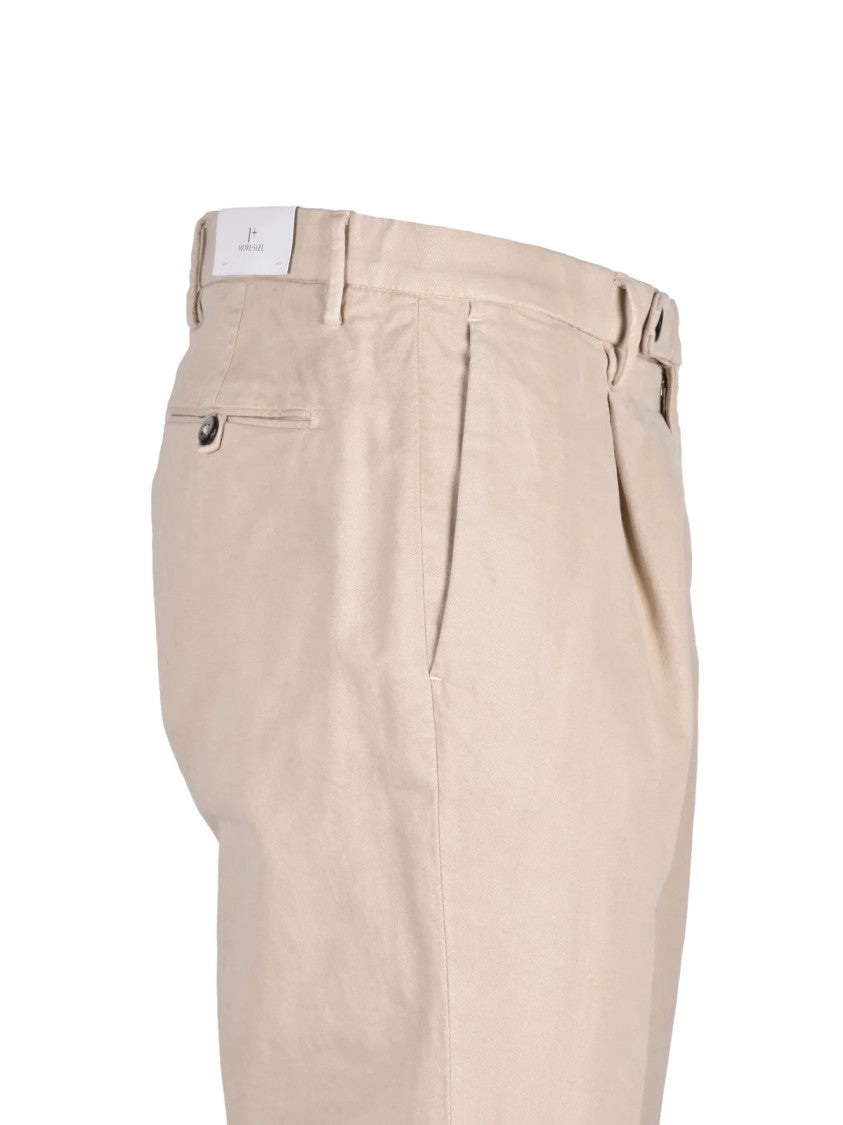 Michael Coal 1+ Beige Stretch Cotton Regular Fit Chino Pants