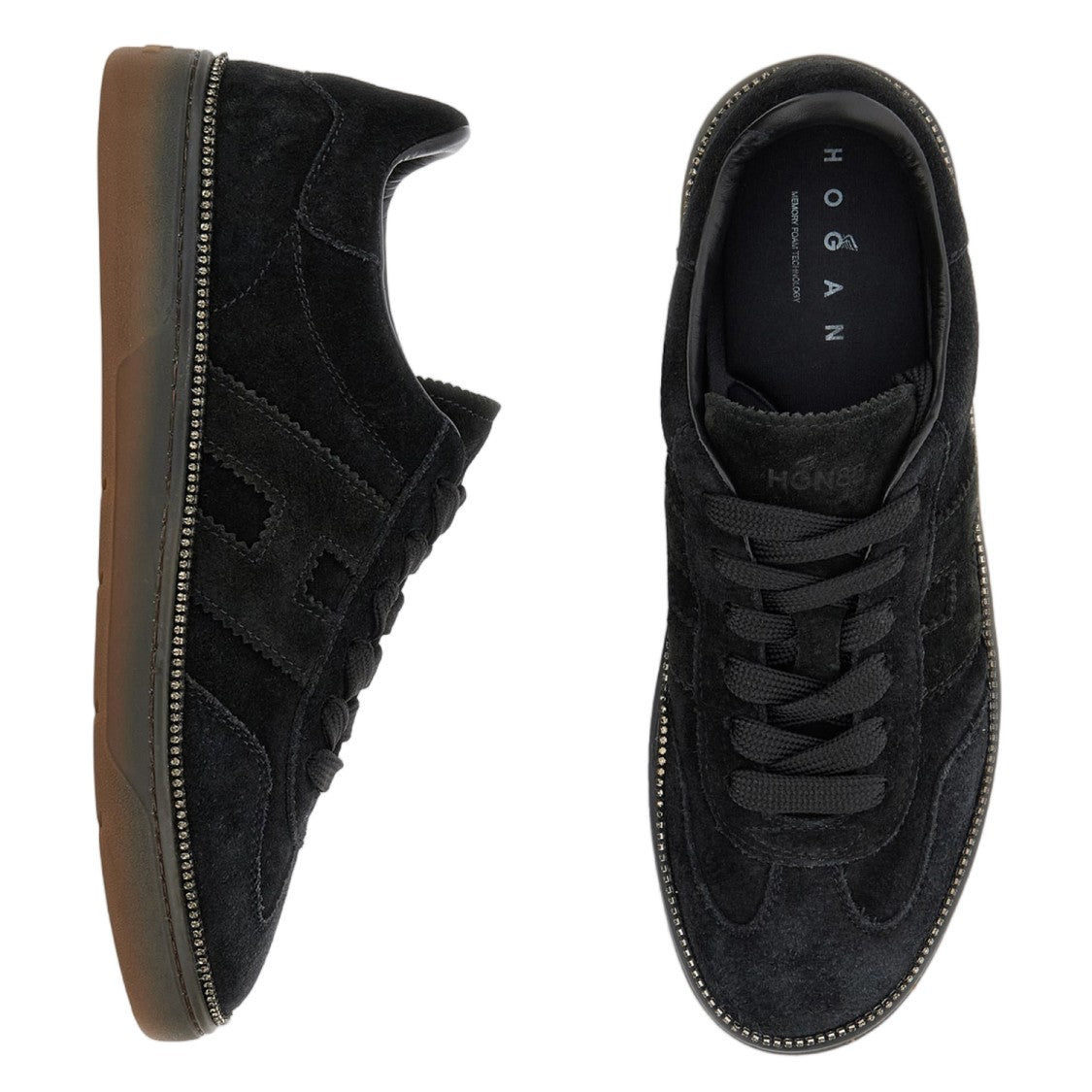 Hogan Black Suede Sneakers