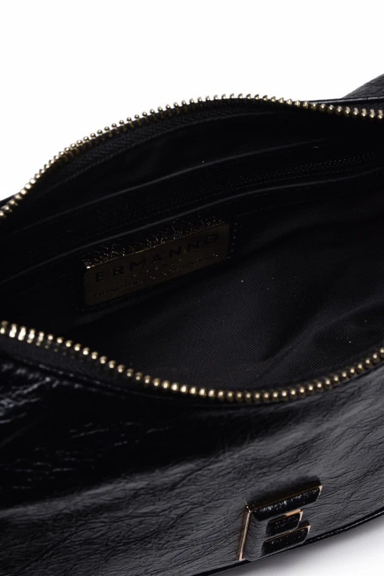 Ermanno Firenze Small Teal Hobo Bag - Black