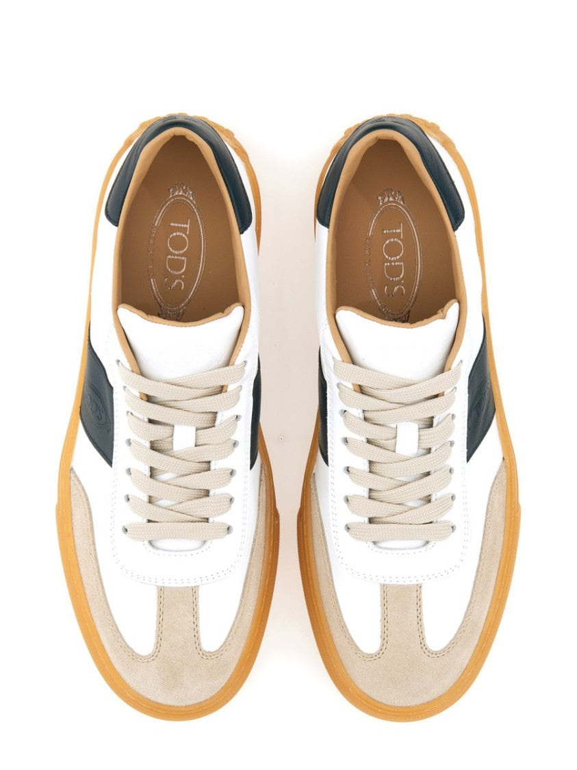 Tod's Smooth And Suede Leather Sneakers