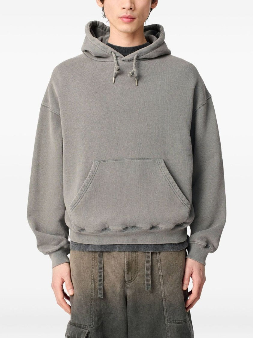 Axel Arigato Medium Grey Hoodie With Logo Print