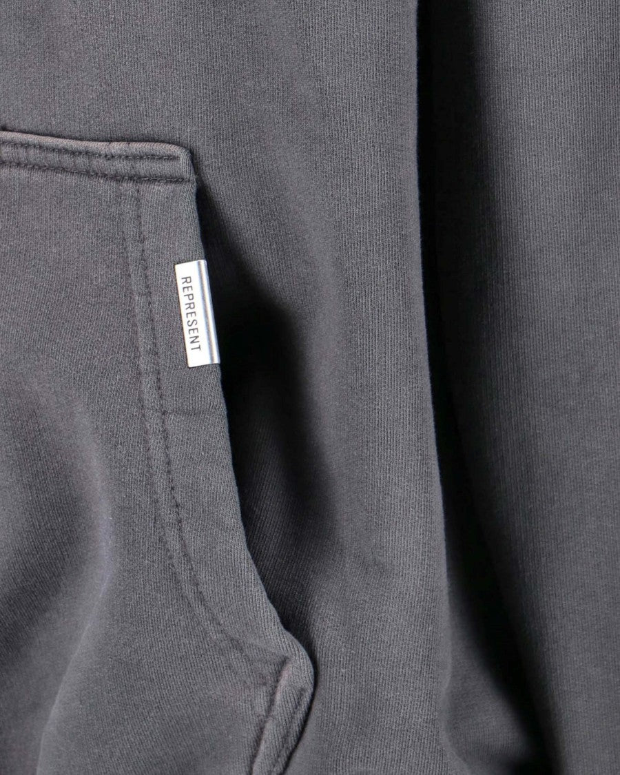 Represent Graphic Print Cotton Hoodie With Kangaroo Pocket
