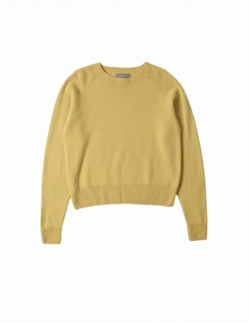 Margaret Howell Cropped Sweater In Merino Wool And Cashmere Blend