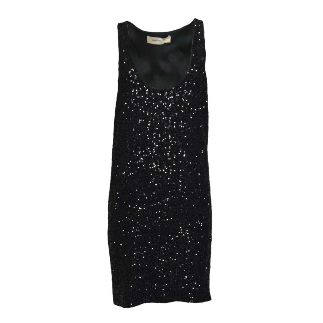 Nine Minutes Fitted Mini Dress With Micro Sequin Embellishments
