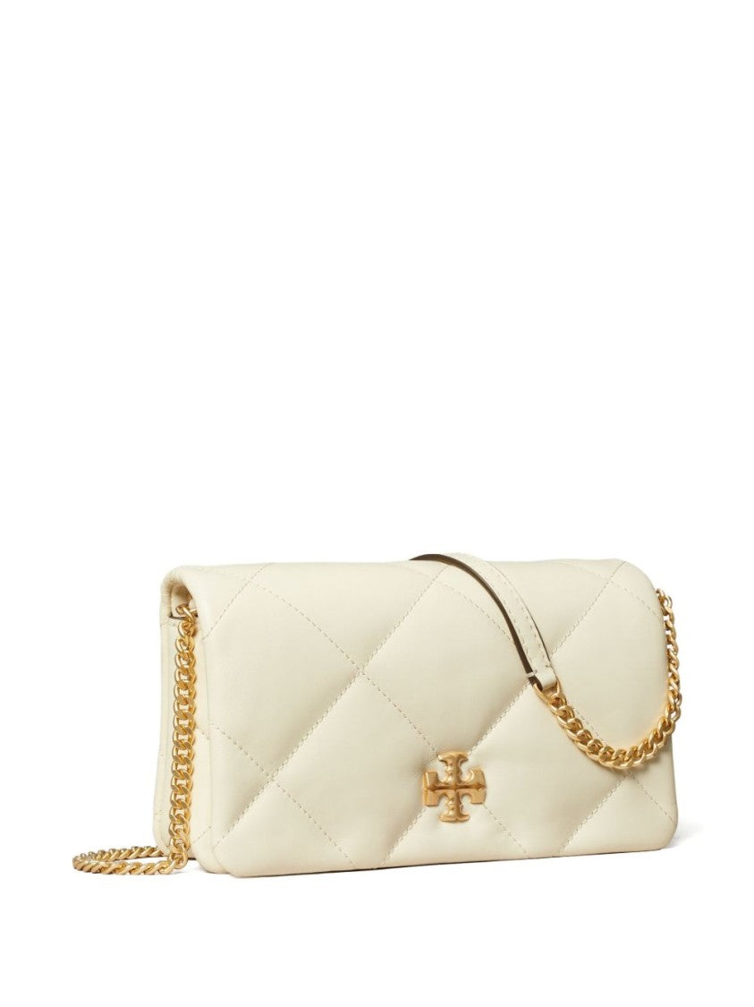 Tory Burch Quilted White Cow Leather Wallet