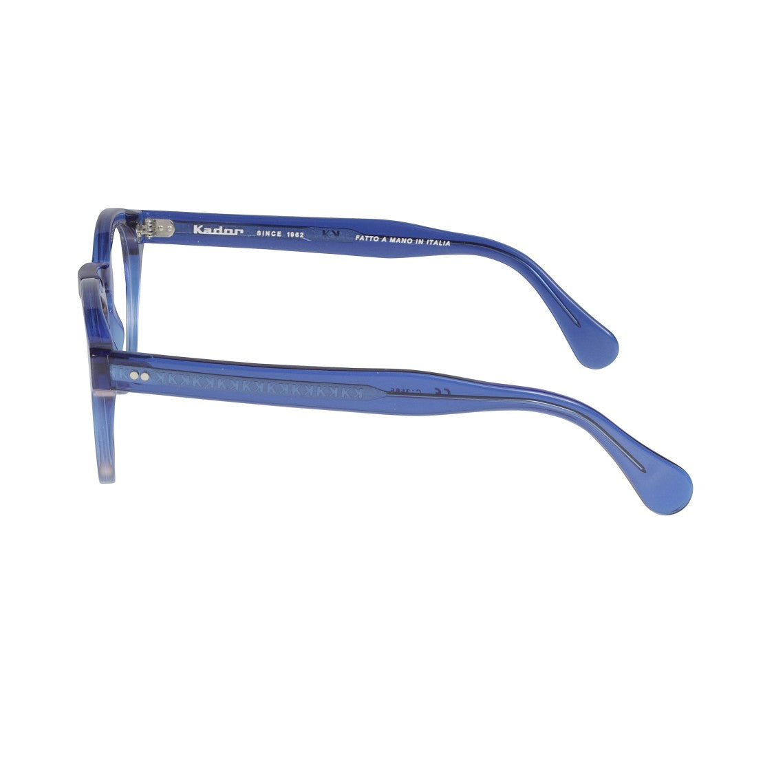 Kador Tony-K Translucent Blue Rounded Frame Sunglasses With Gradient Effect