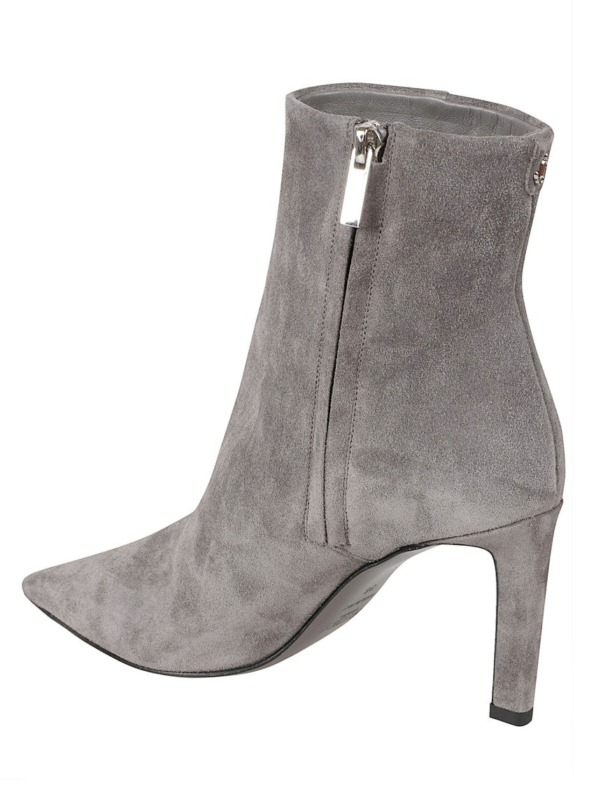Jimmy Choo Pointed-Toe Suede Ankle Boots