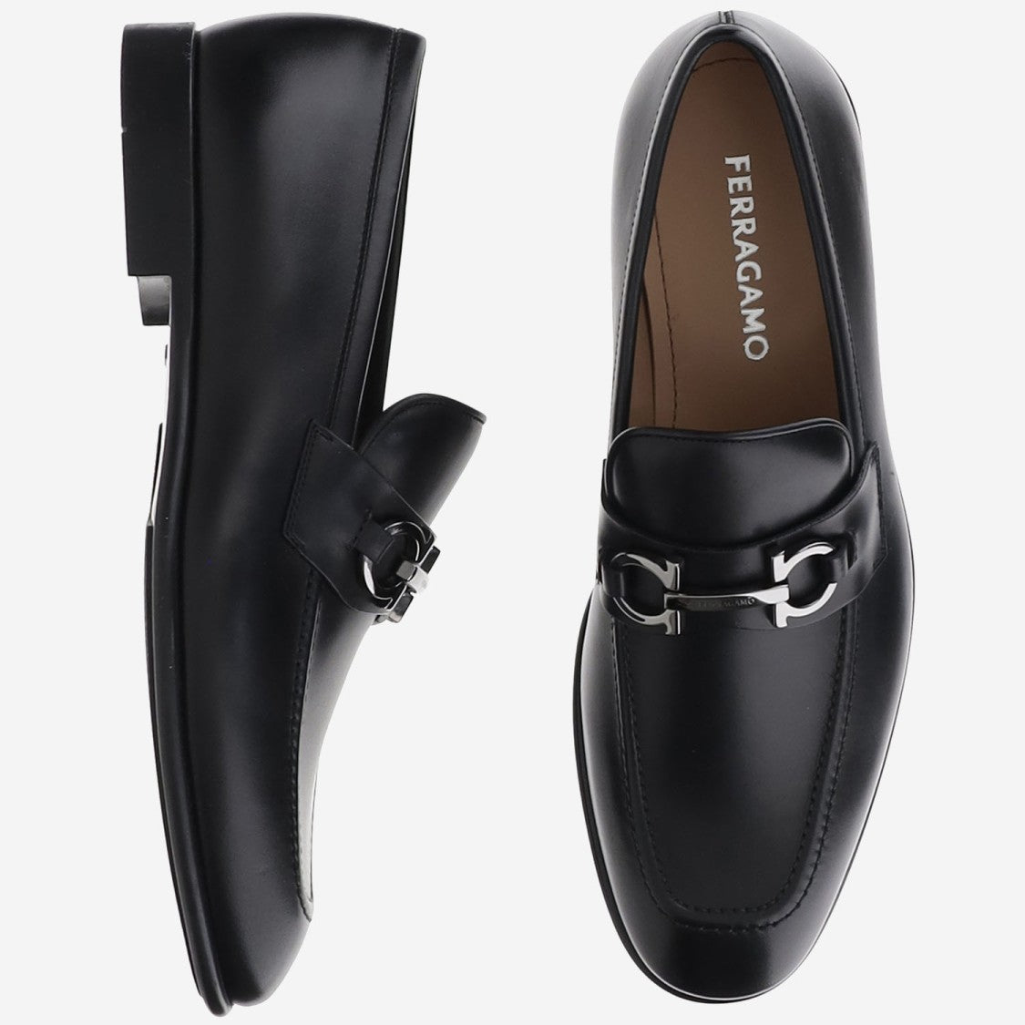 Salvatore Ferragamo Ganicini Leather Loafers