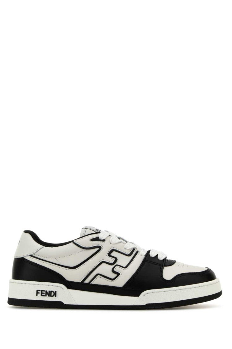 Fendi Two-Tone Leather Match Sneakers