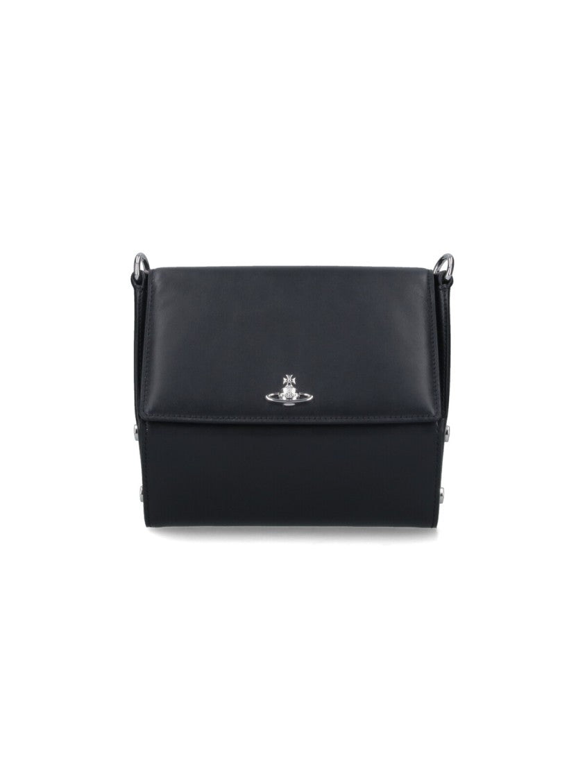 Vivienne Westwood Logo Crossbody Bag - Black