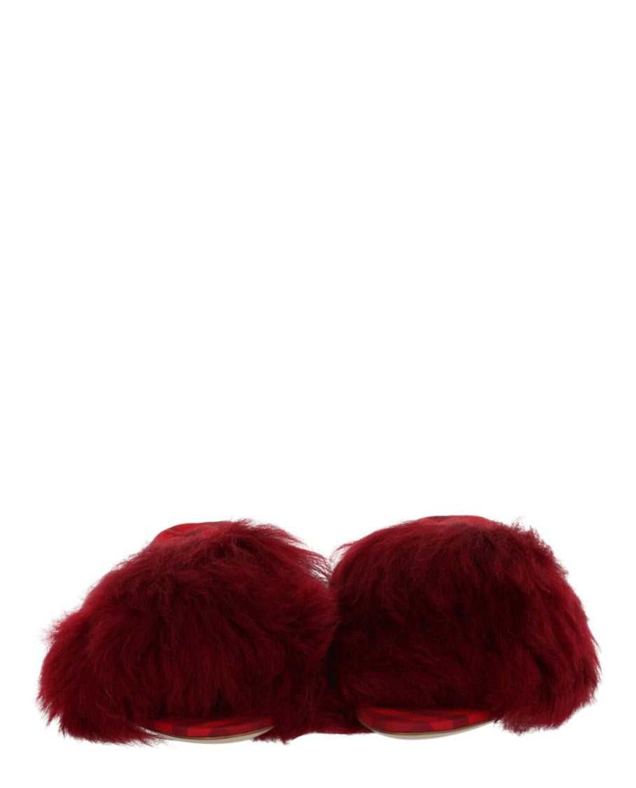 Burberry Jackie Shearling Mules