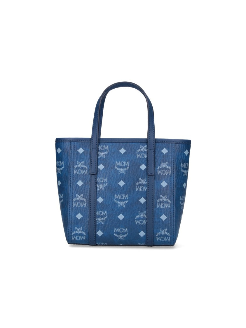 Mcm Small "Toni Shopper" Tote Bag – Blue