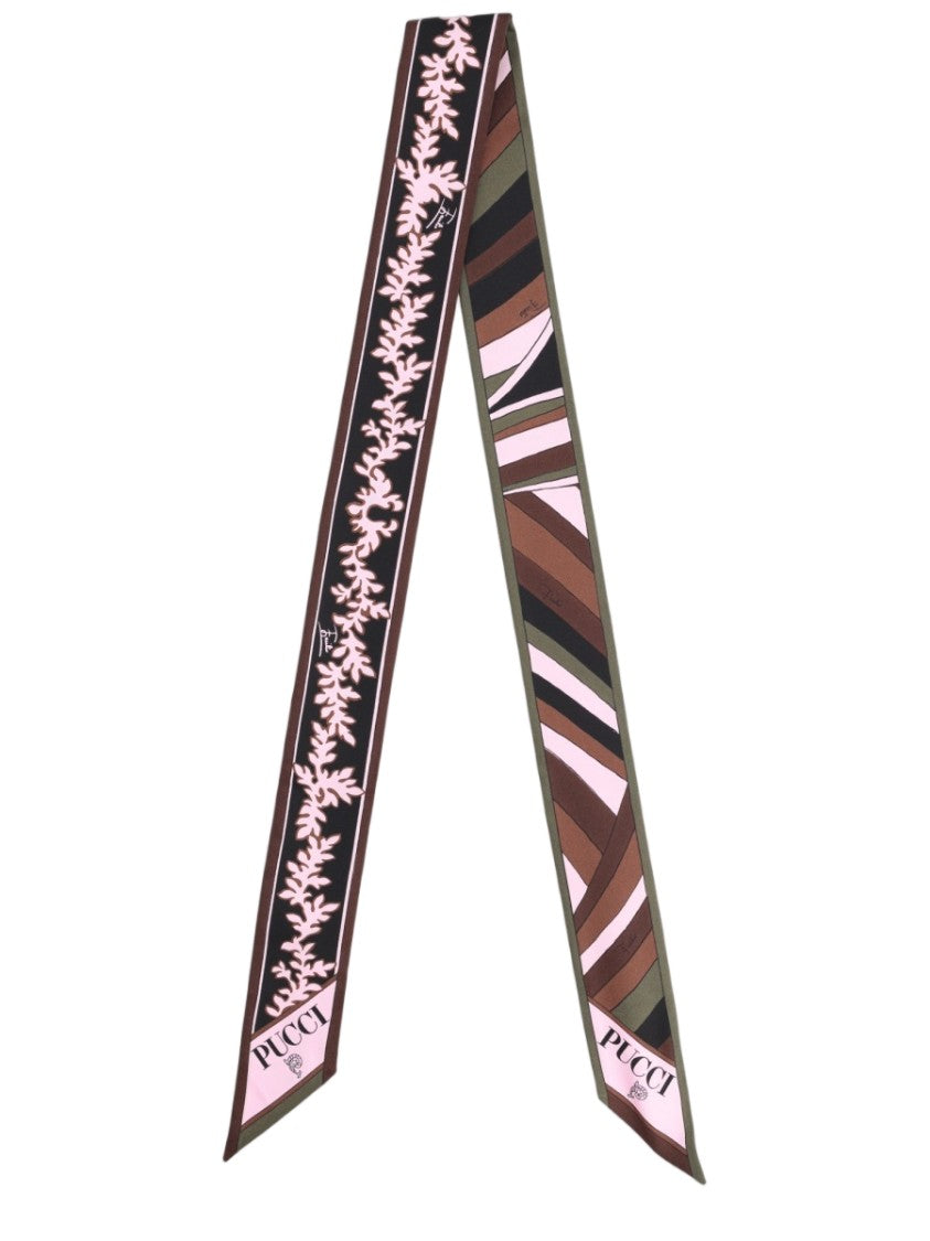 Pucci Multicolor Geometric Silk Foulard