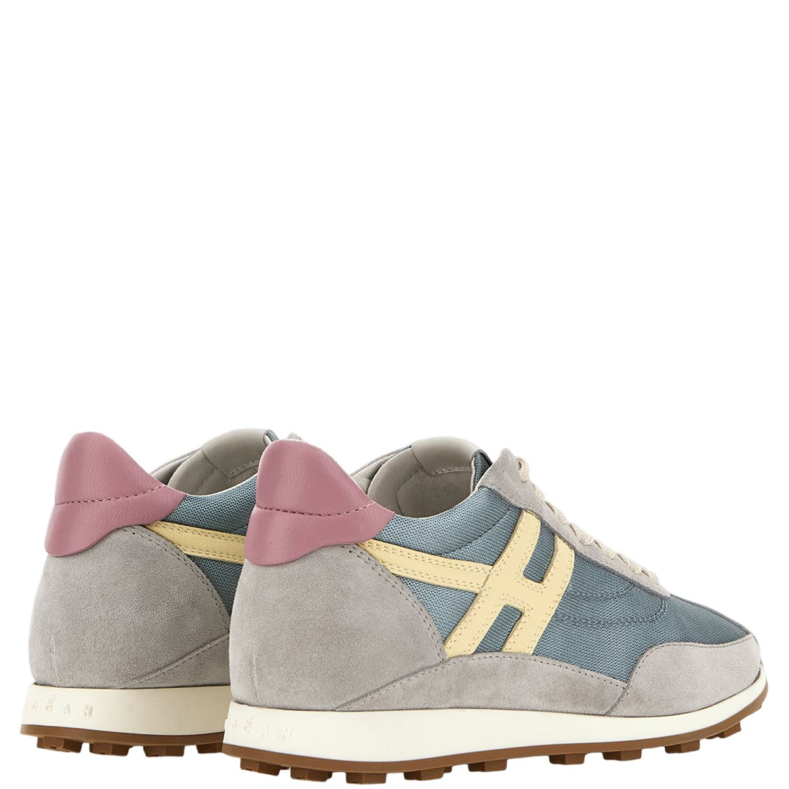 Hogan Technical Fabric And Leather Sneakers