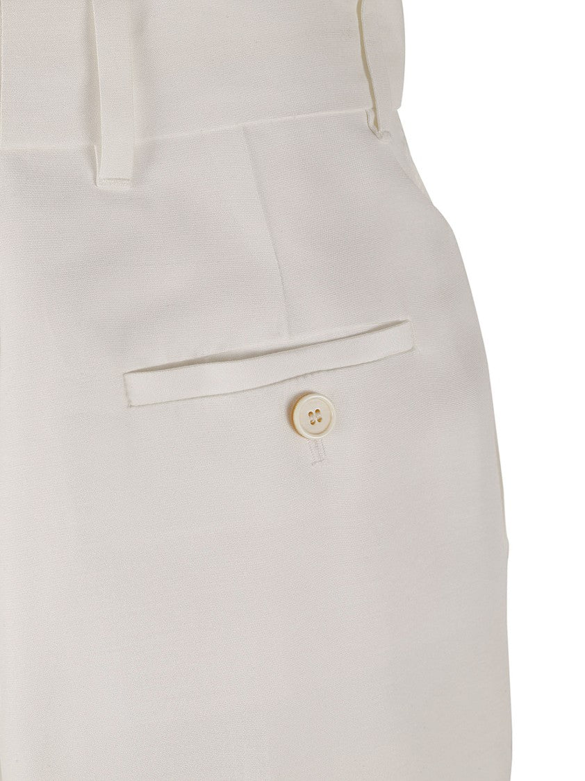 Alexander Mcqueen Tailored High-Waist Trousers With Silhouette