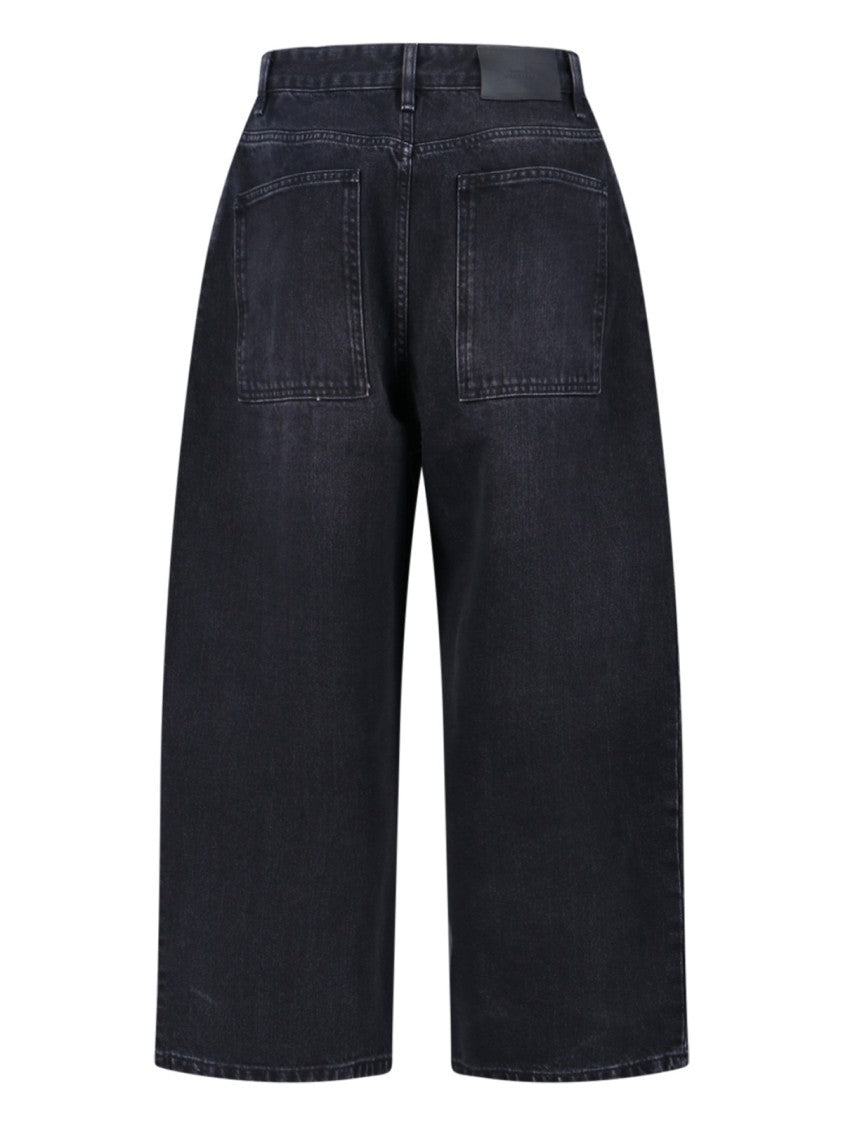 Studio Nicholson Straight-Leg Black Jeans With Minimalist Design