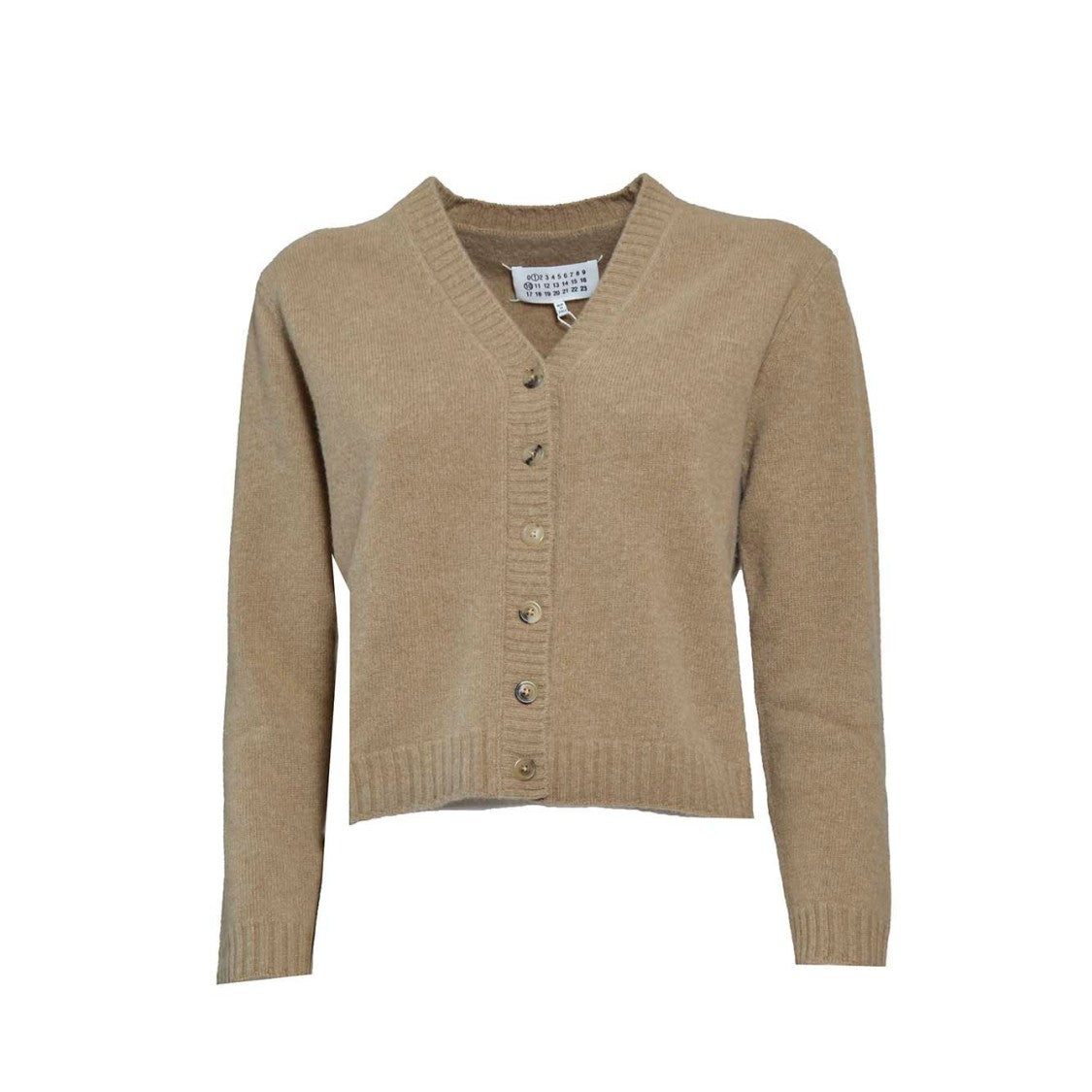Maison Margiela Camel Lambswool Cardigan