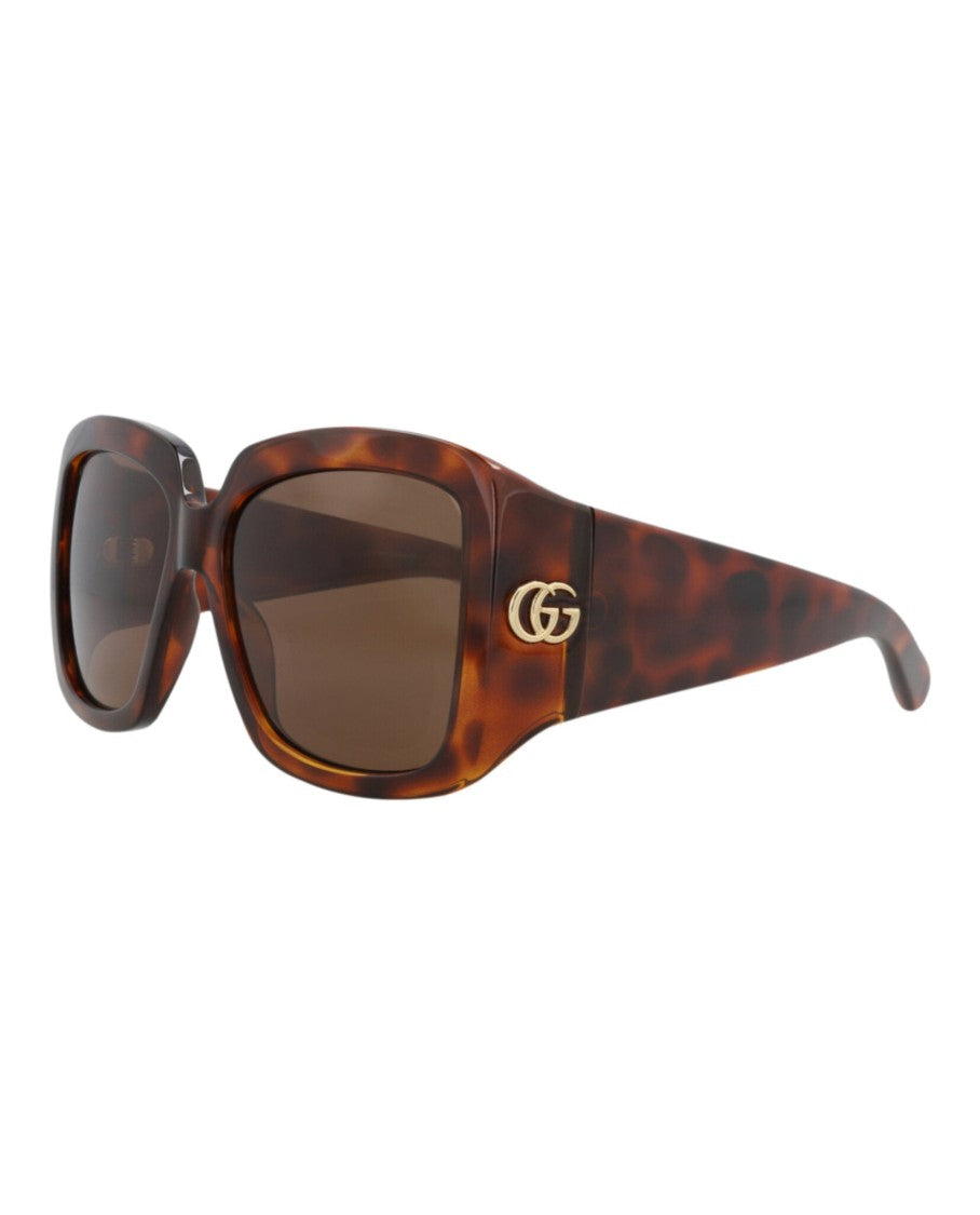 Gucci Square-Frame Injection Sunglasses