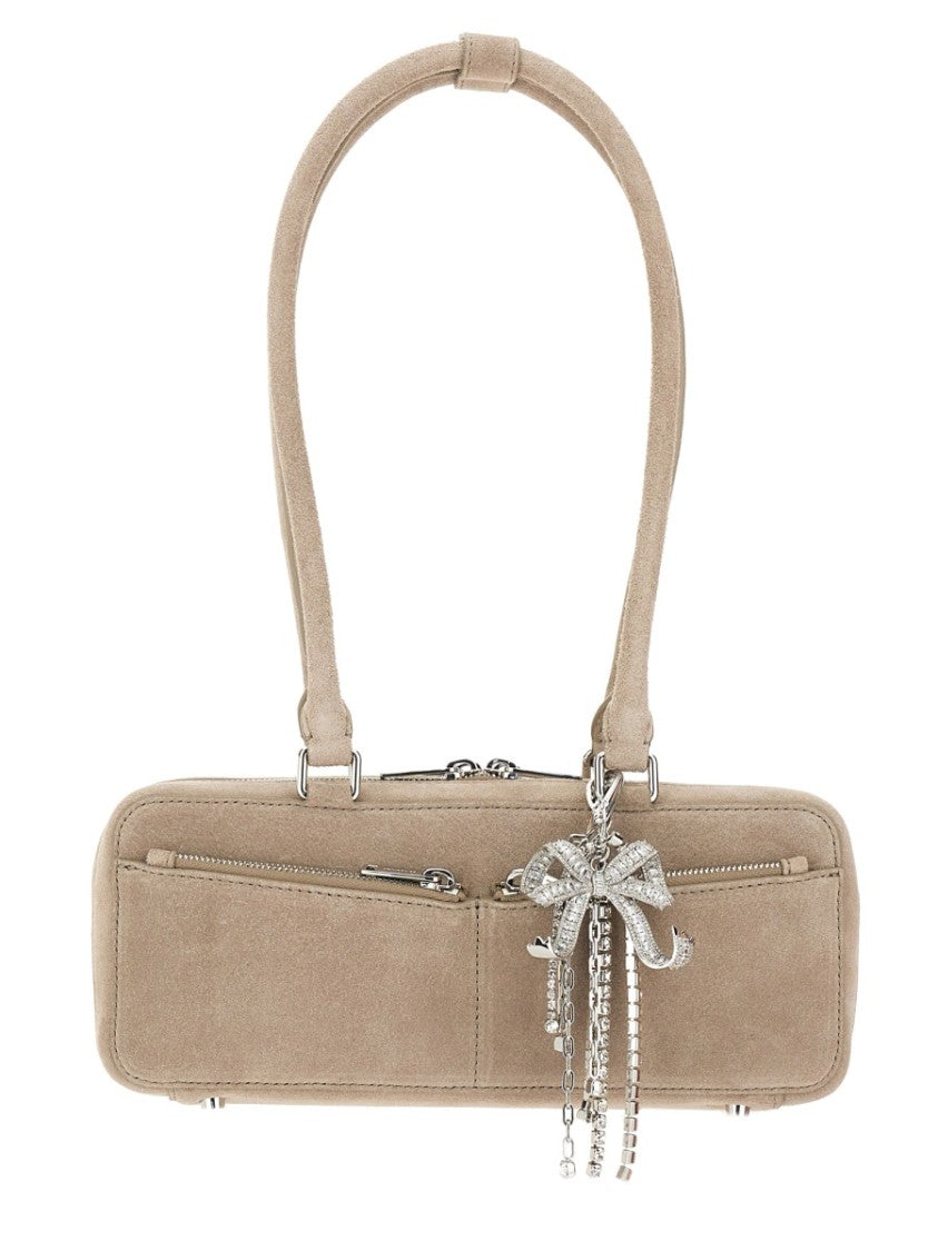 Self-Portrait Baguette Shoulder Bag With Charming Embellishments