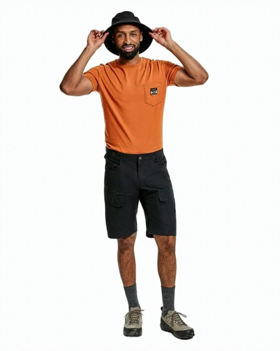 Lundhags Functional Black Shorts With Multi-Pocket Design And Durable Finish