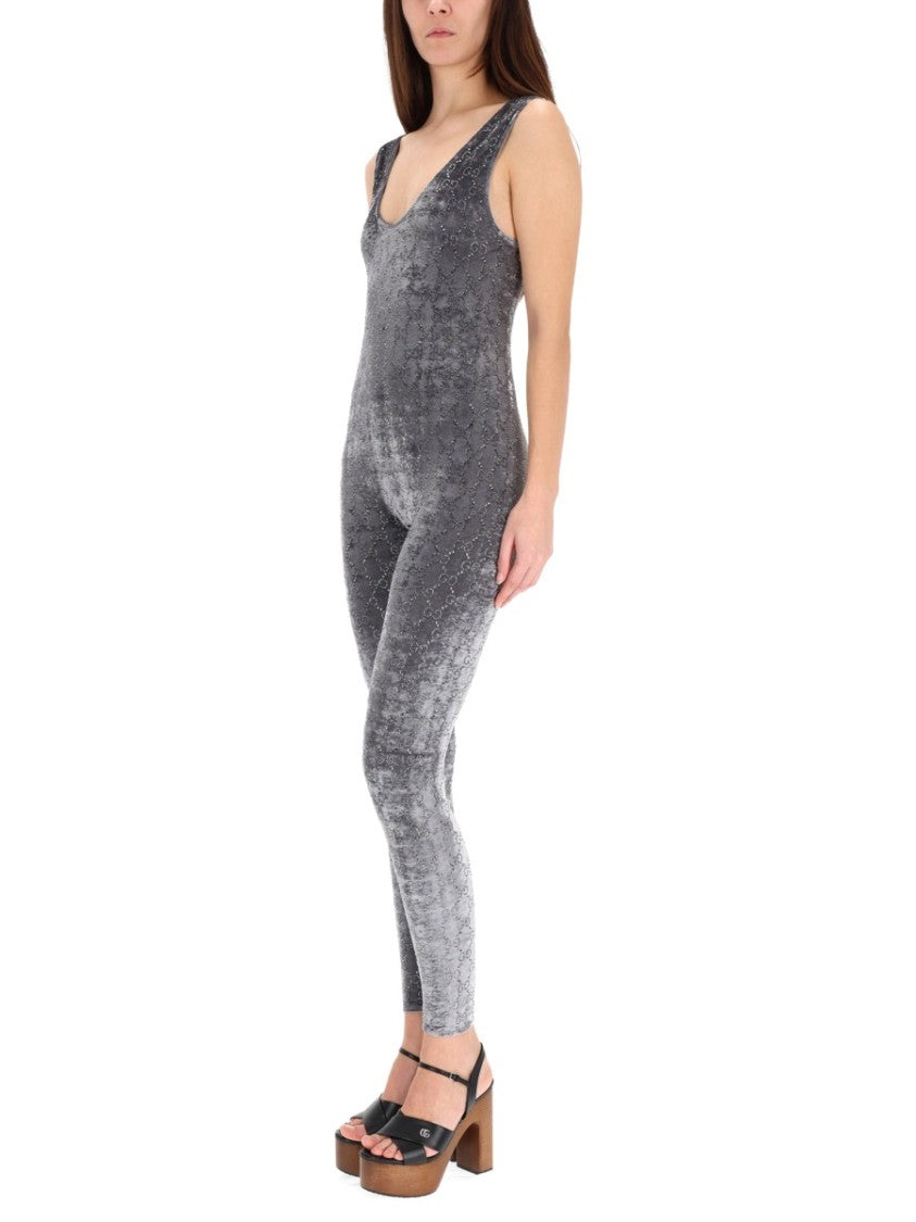Gucci Gg Slim-Fit Embroidered Jumpsuit