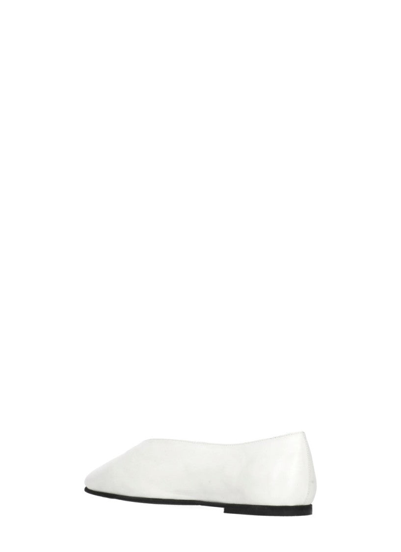 Poeve Ivory Porto Leather Flats