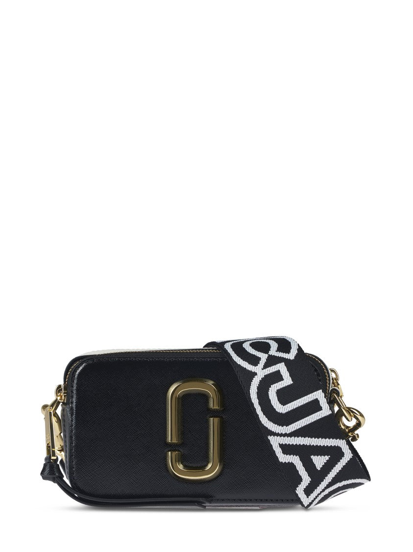 Marc Jacobs Compact Textured Leather Bag With Gold-Tone Logo