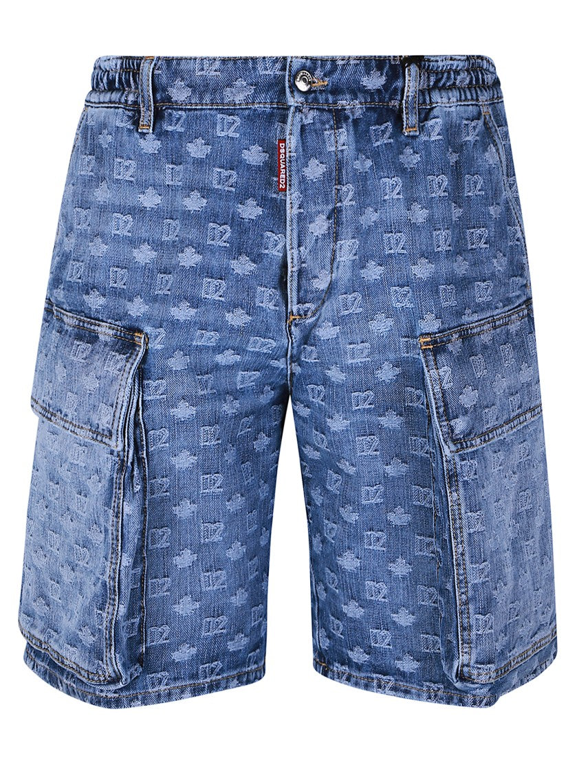 Dsquared2 Cotton Cargo Utility Shorts