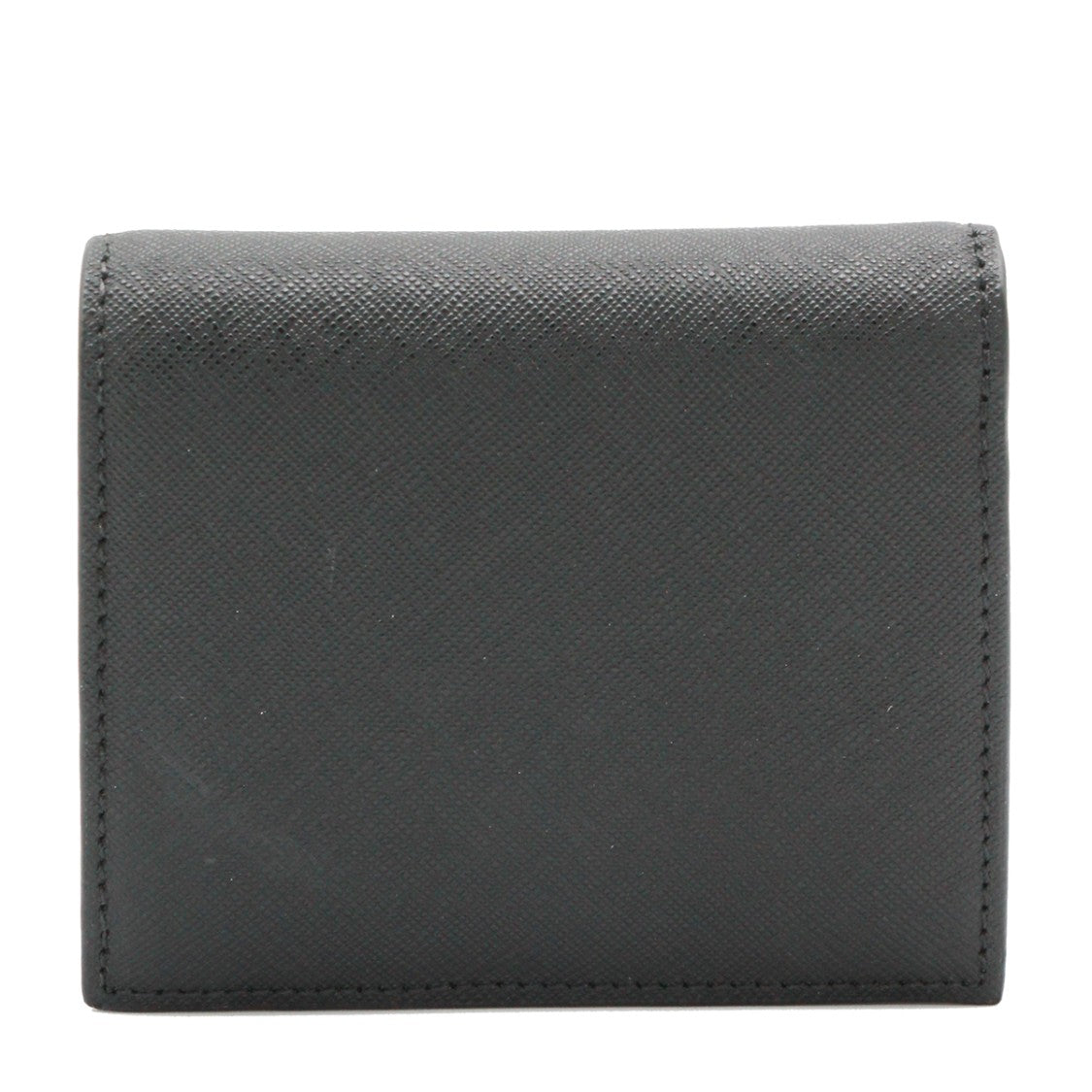 Vivienne Westwood Compact Textured Leather Wallet With Orb Logo Detail