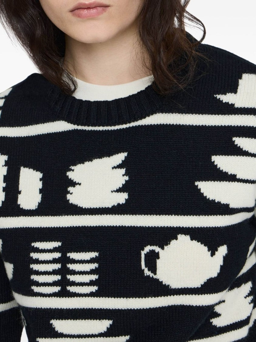 J. W. Anderson Knit Sweater With Kitchenware Motifs