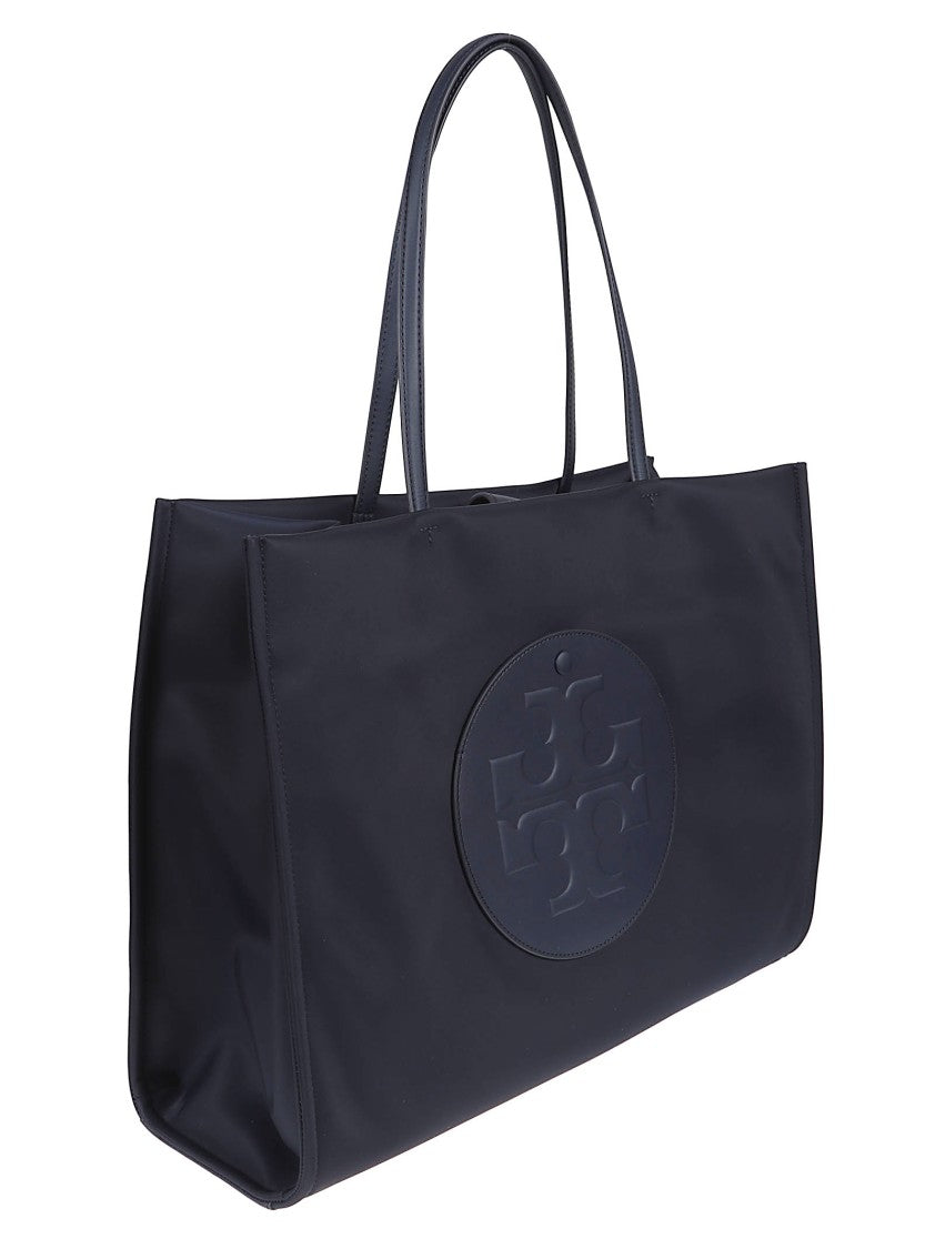 Tory Burch Rectangular Nylon Tote Bag With Embossed Logo