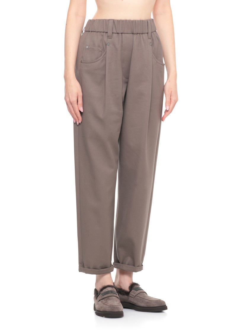 Brunello Cucinelli Cotton Twill Trousers