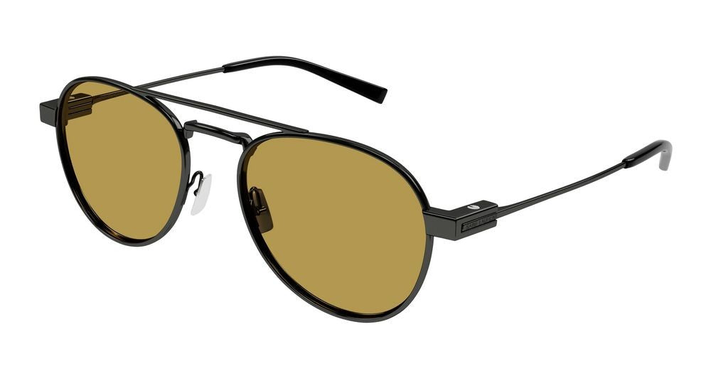 Saint Laurent Ruthenium Round Frame Sunglasses