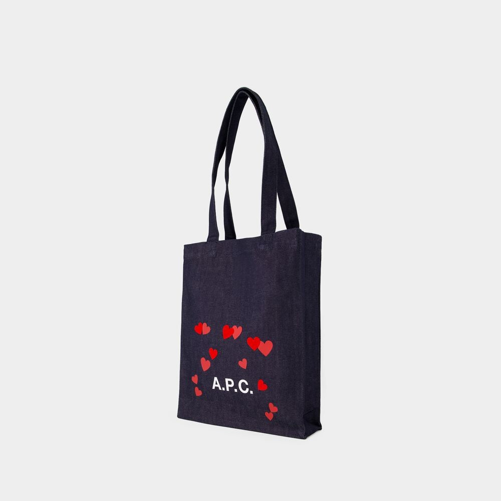 A.P.C. Lou Blondie Shopper Bag - Cotton - Blue