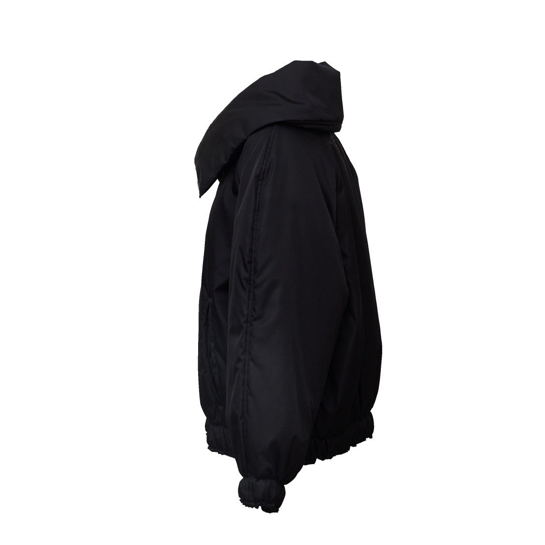 N°21 Down Coat With Wide High Collar And Relaxed Silhouette
