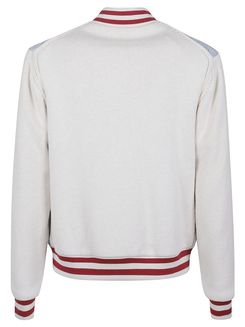 Dsquared2 Monogram Zipped Kaban Cotton Bomber Jacket