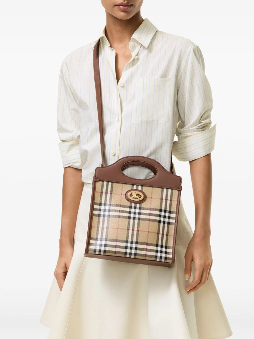 Burberry Pocket Mini Check Handbag