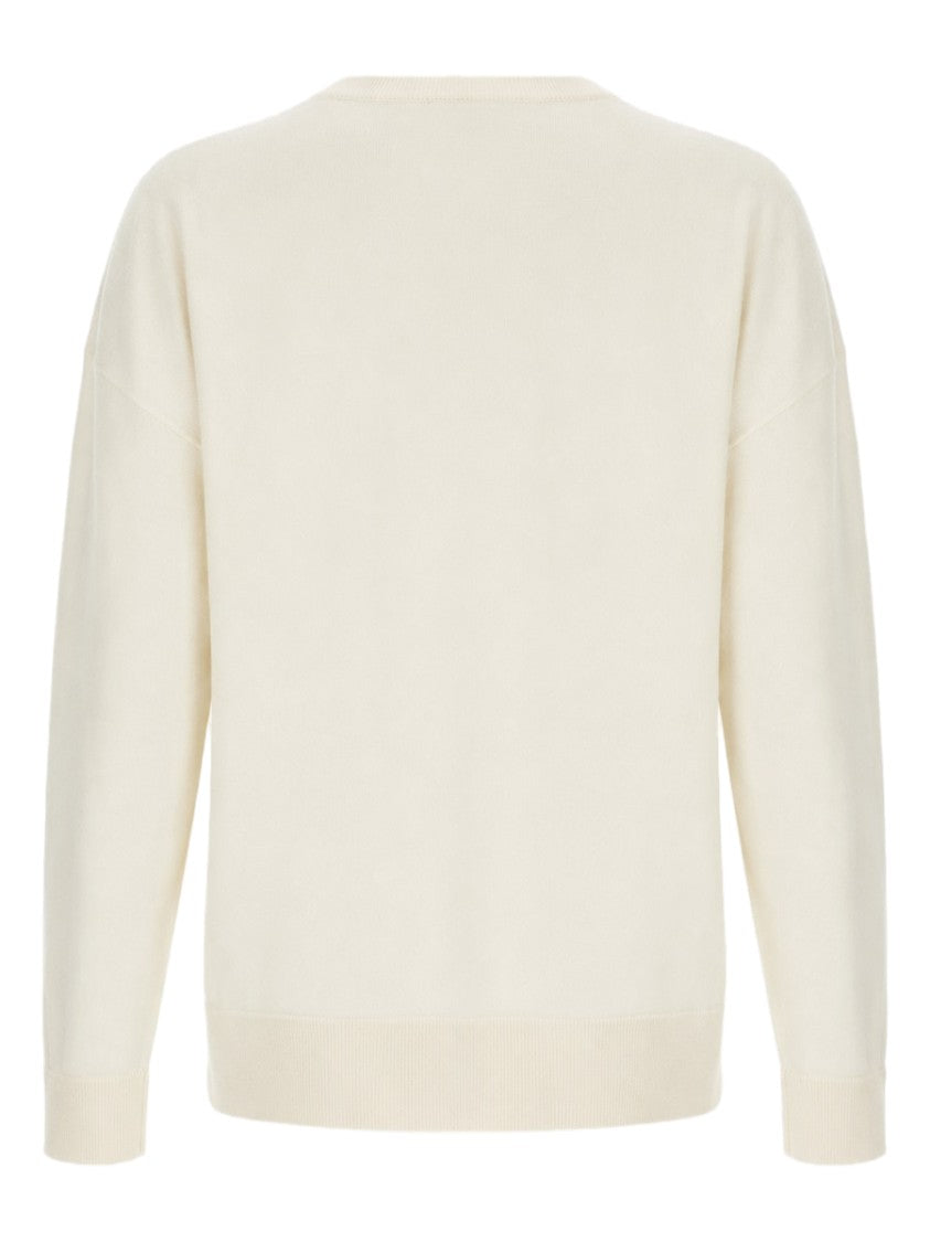 Co Lightweight Cashmere Sweater With V-Neckline And Ribbed Details