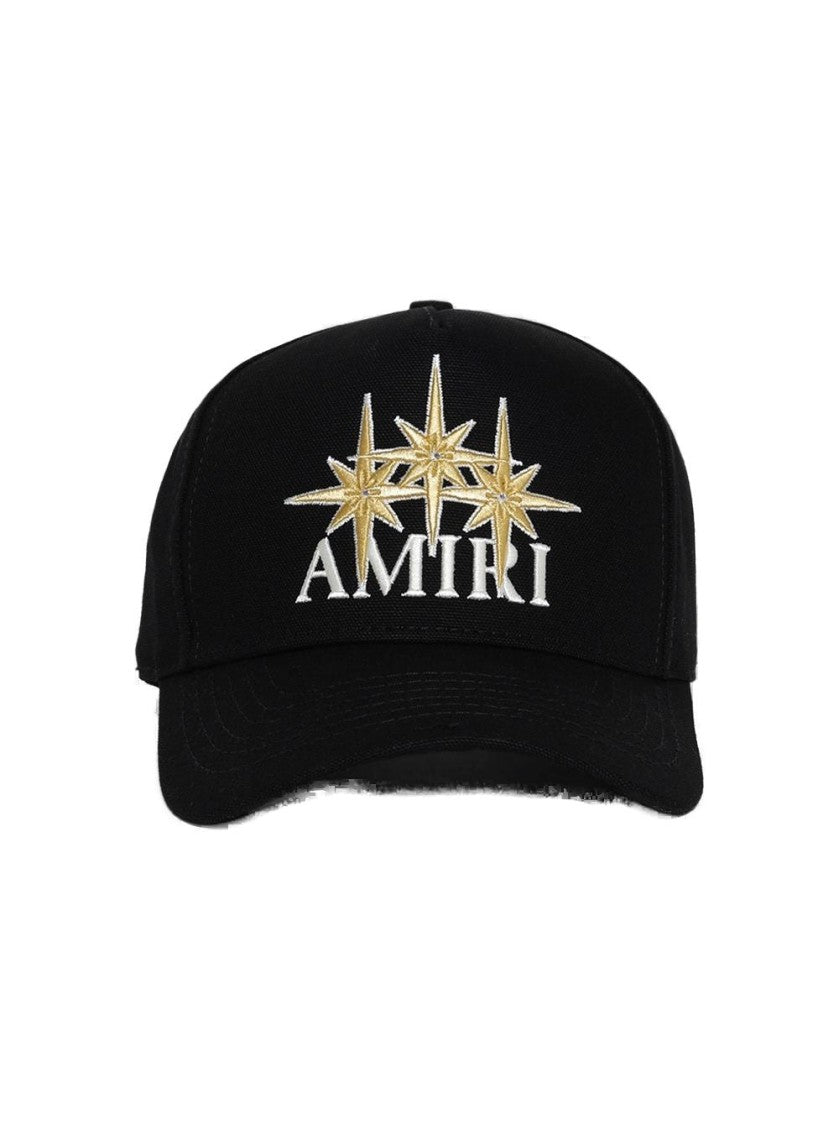 Amiri Starburst Canvas Hat Black