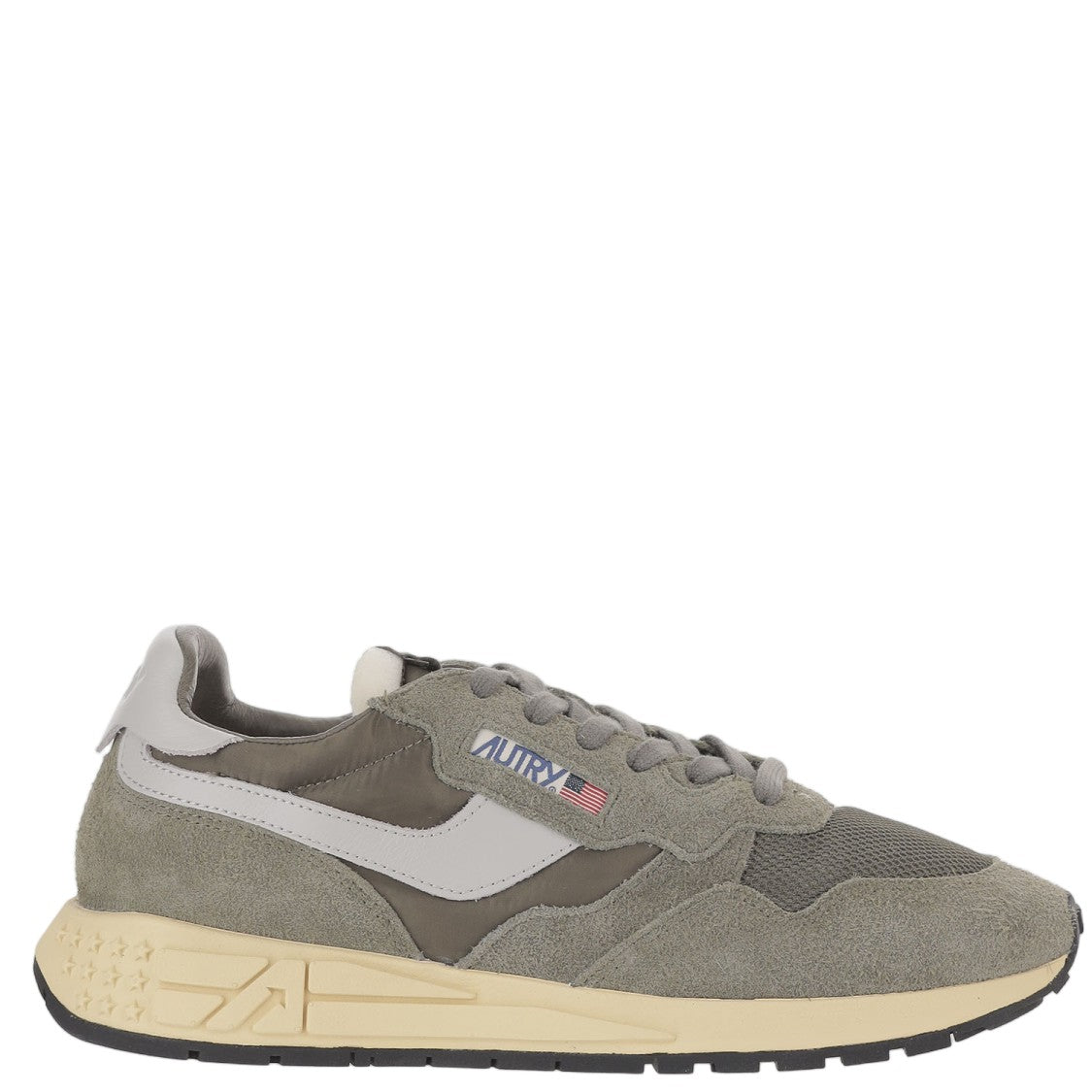 Autry Front Lacing Sneakers With Contrast Padded Heel Tab