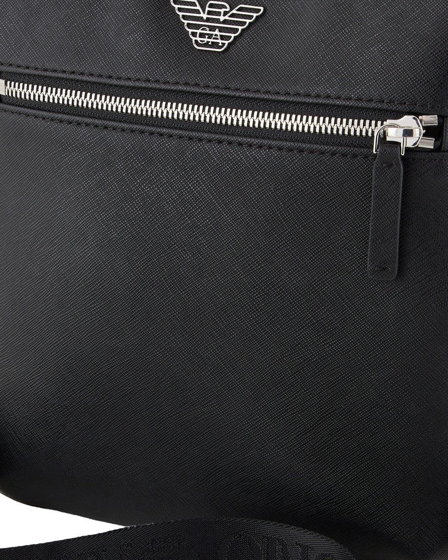 Emporio Armani Crossbody Bag With Logo Plaque – Black