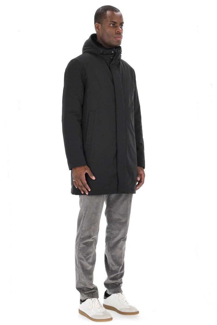 Herno Nylon Parka With Sherpa Lining