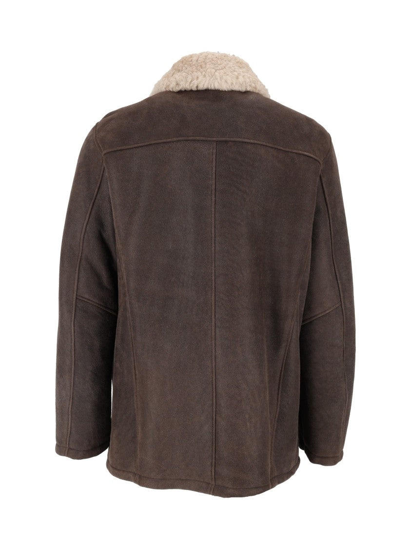 Stewart Steve-Montone Invecciato Unlined Shearling Jacket