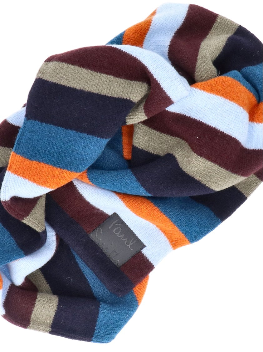 Paul Smith Multicolor Stripe Wool Rectangular Scarf
