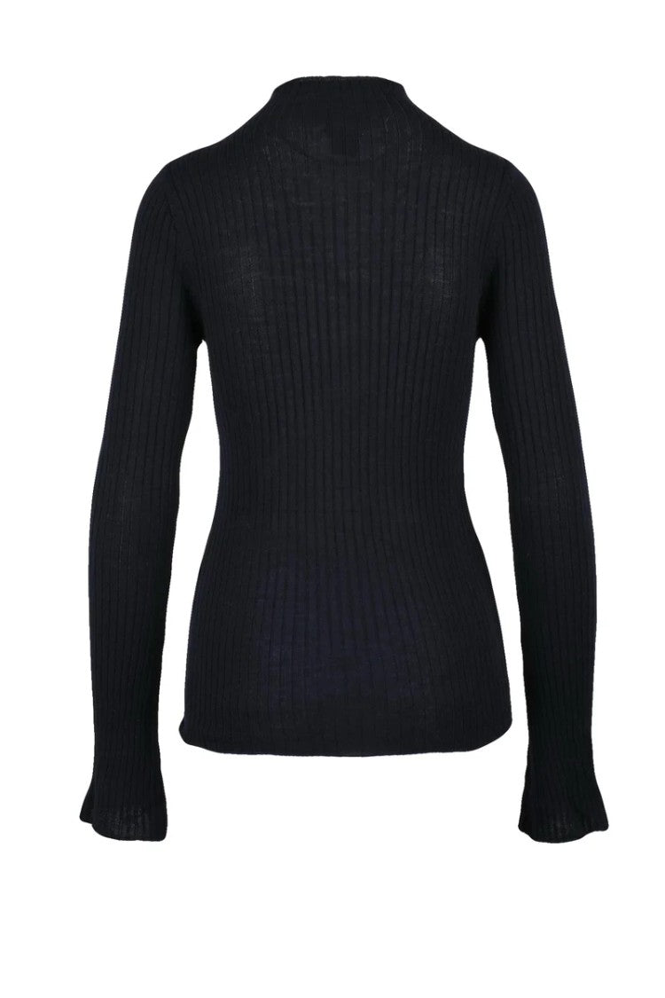 Cruna Blue Merino Base Layer Sweater