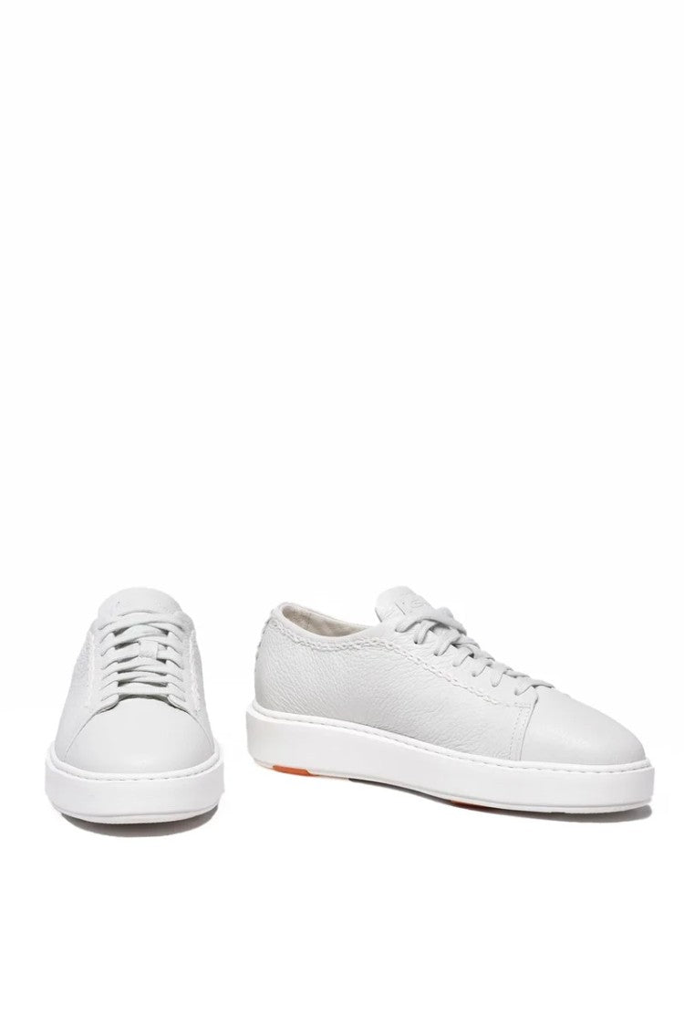Santoni Hammered Sneakers - White