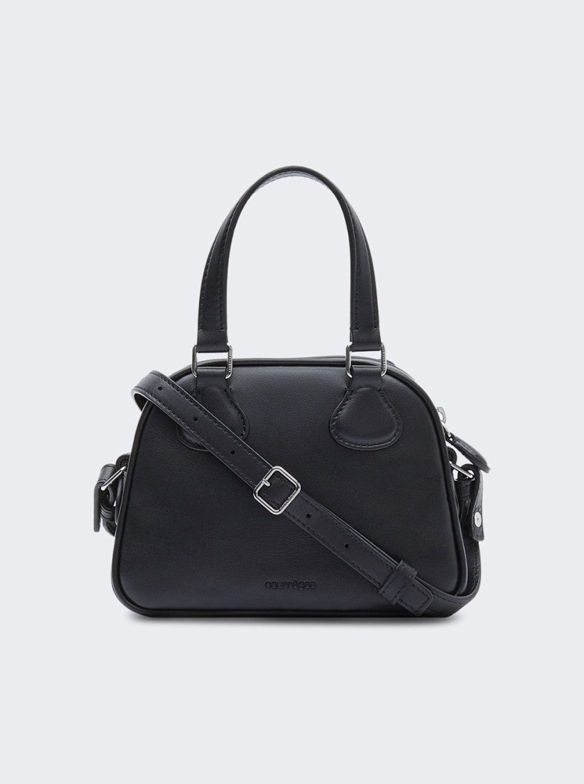 Courrèges Ac Stud Mini Bowling Bag Black