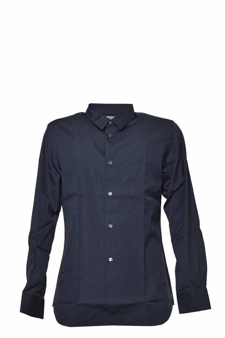 Comme Des Garçons Navy Blue Slim-Fit Cotton Shirt